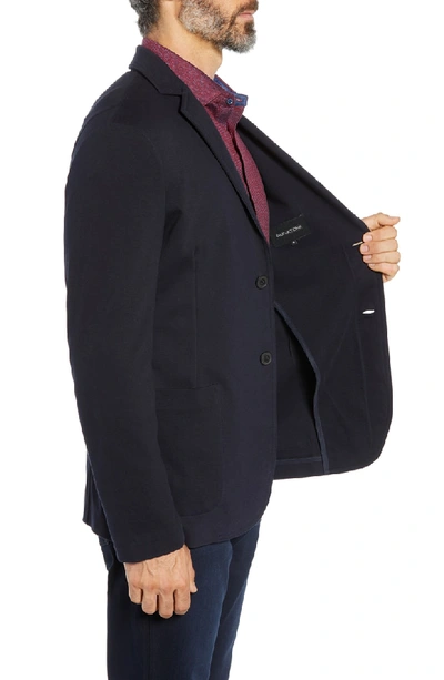 Shop Bugatchi Regular Fit Stretch Cotton Sport Coat In Navy