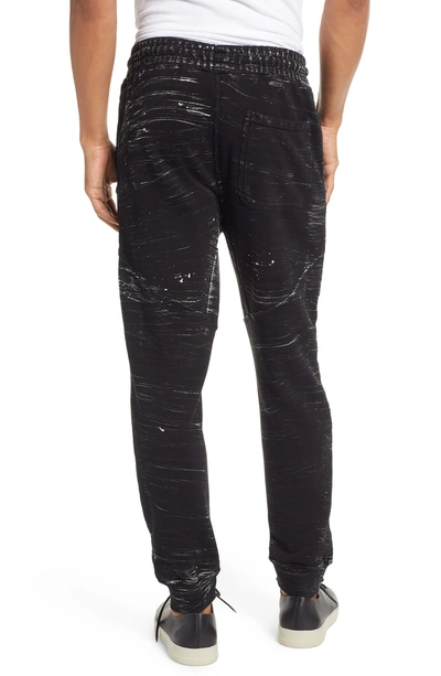 Shop Hudson Slim Fit French Terry Jogger Pants In Black Marble