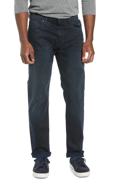 Shop Mavi Jeans Zach Straight Leg Jeans In Blue Black Reversed