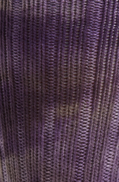 Shop Anonymous Ism Uneven Dye Socks In Purple