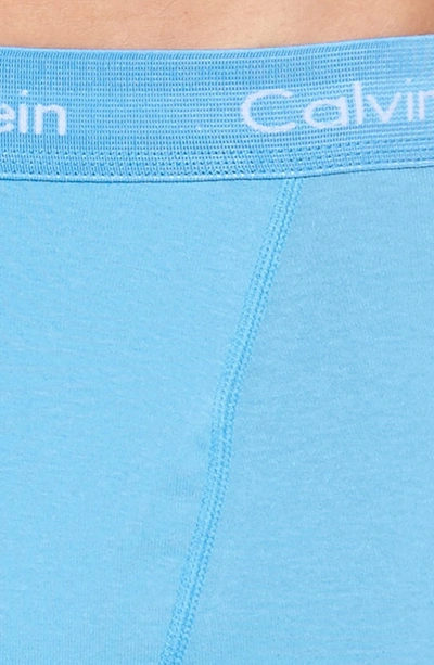 Shop Calvin Klein 3-pack Boxer Briefs In Voltic/ Fountain/ Blue Star
