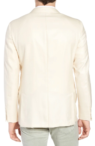 Shop Hickey Freeman Classic B Fit Wool & Silk Blazer In Ivory Solid