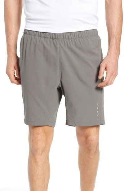 Shop Peter Millar Montreal Action Shorts In Grey