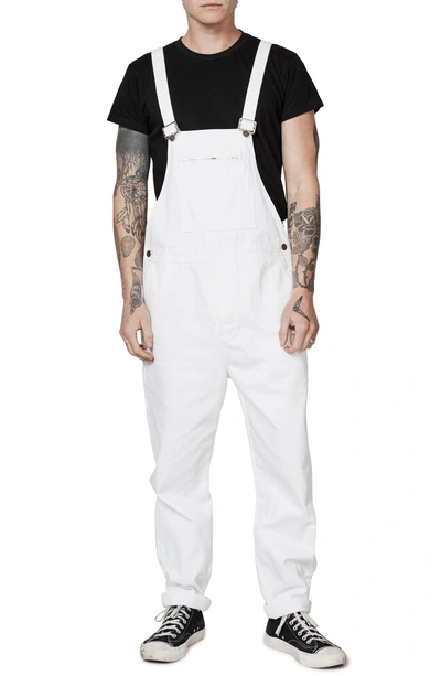 Shop Rolla's Trade Straight Leg Twill Overalls In White