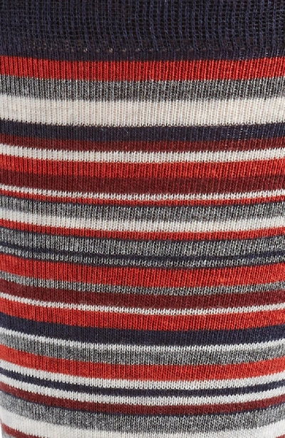 Shop Cole Haan Town Stripe Crew Socks In Red