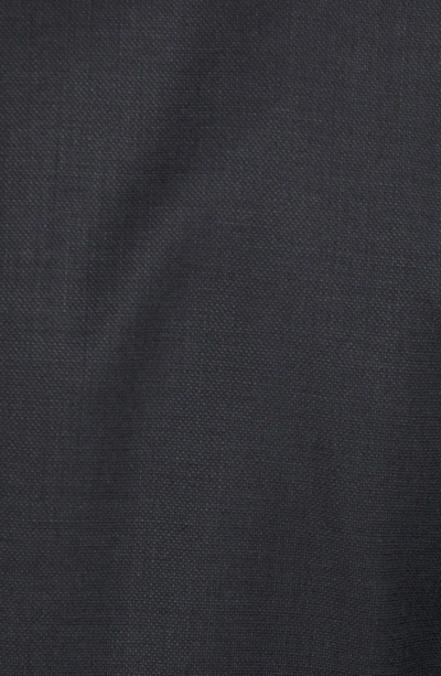 Shop Hugo Boss Helward/genius Slim Fit Solid Three Piece Wool Suit In Dark Grey