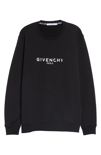 Shop Givenchy Vintage Logo Sweatshirt In Black