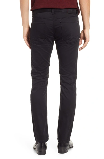 Shop Hugo 708 Stretch Slim Fit Jeans In Black