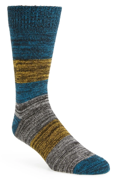 Shop Ted Baker Seere Stripe Socks In Teal