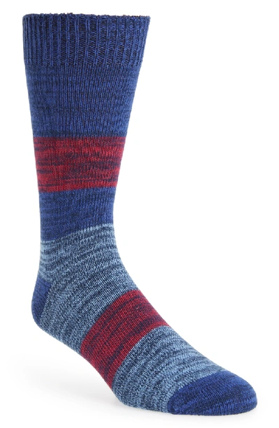 Shop Ted Baker Seere Stripe Socks In Bright Blue