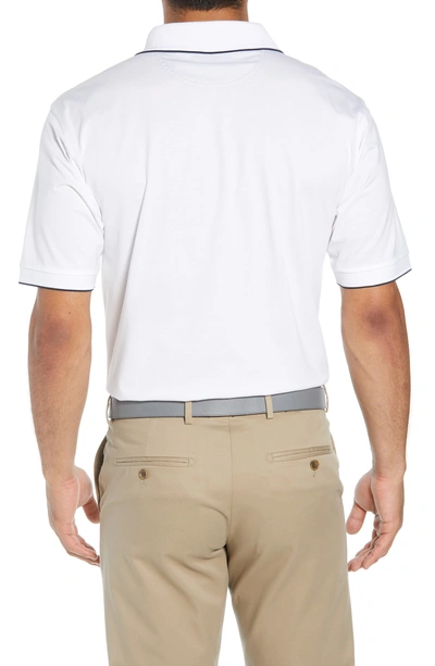 Shop Bobby Jones Solid Tipped Polo In White