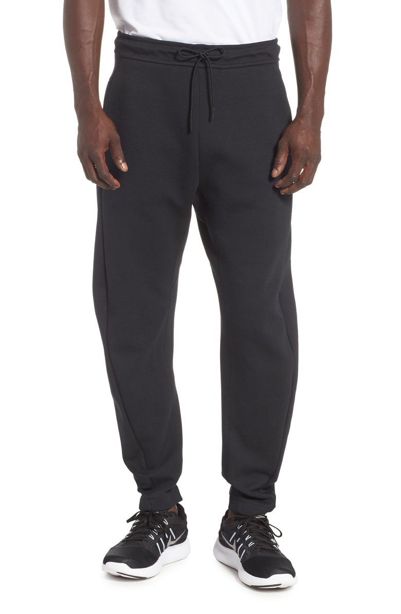 Nike Slim-fit Cotton-blend Tech Fleece Sweatpants - Black | ModeSens