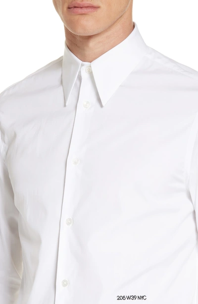Shop Calvin Klein 205w39nyc Poplin Shirt In Optic White