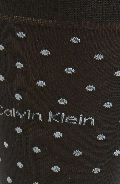 Shop Calvin Klein Dot Socks In Black