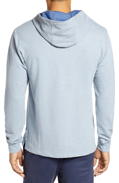 Shop Southern Tide Beach Pullover Hoodie In Tsunami Grey