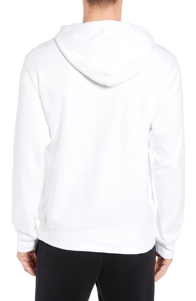 Shop Timberland Logo Hoodie Sweatshirt In White