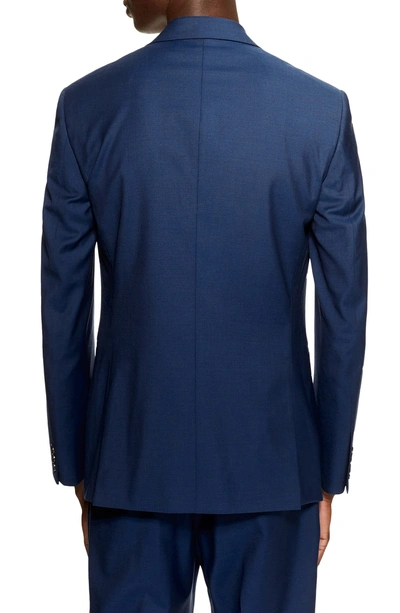 Shop Topman Casely Hayford Skinny Fit Suit Jacket In Navy Blue