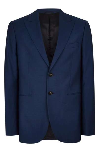 Shop Topman Casely Hayford Skinny Fit Suit Jacket In Navy Blue