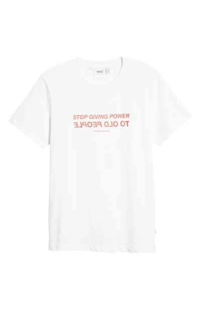 Shop Wesc Max Old People Graphic T-shirt In White
