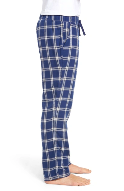 Shop Ugg Flynn Pajama Pants In Dark Denim Plaid