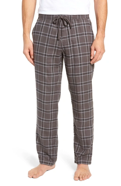 Shop Ugg Flynn Pajama Pants In Charcoal Plaid