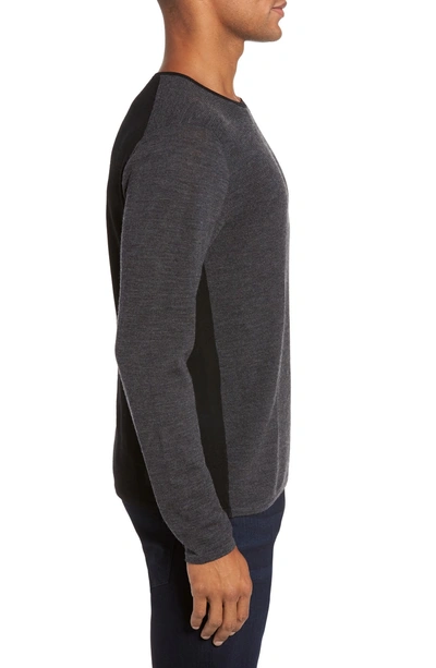 Shop Zachary Prell Huxley Merino Sweater In Dark Grey