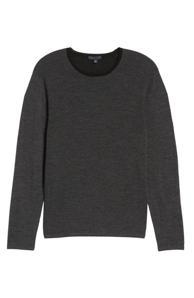 Shop Zachary Prell Huxley Merino Sweater In Dark Grey