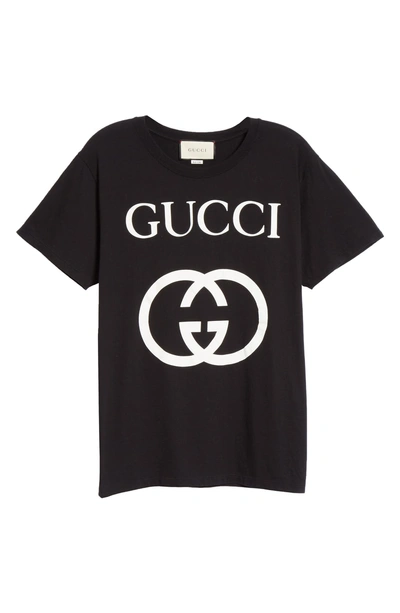 Shop Gucci New Logo T-shirt In Black