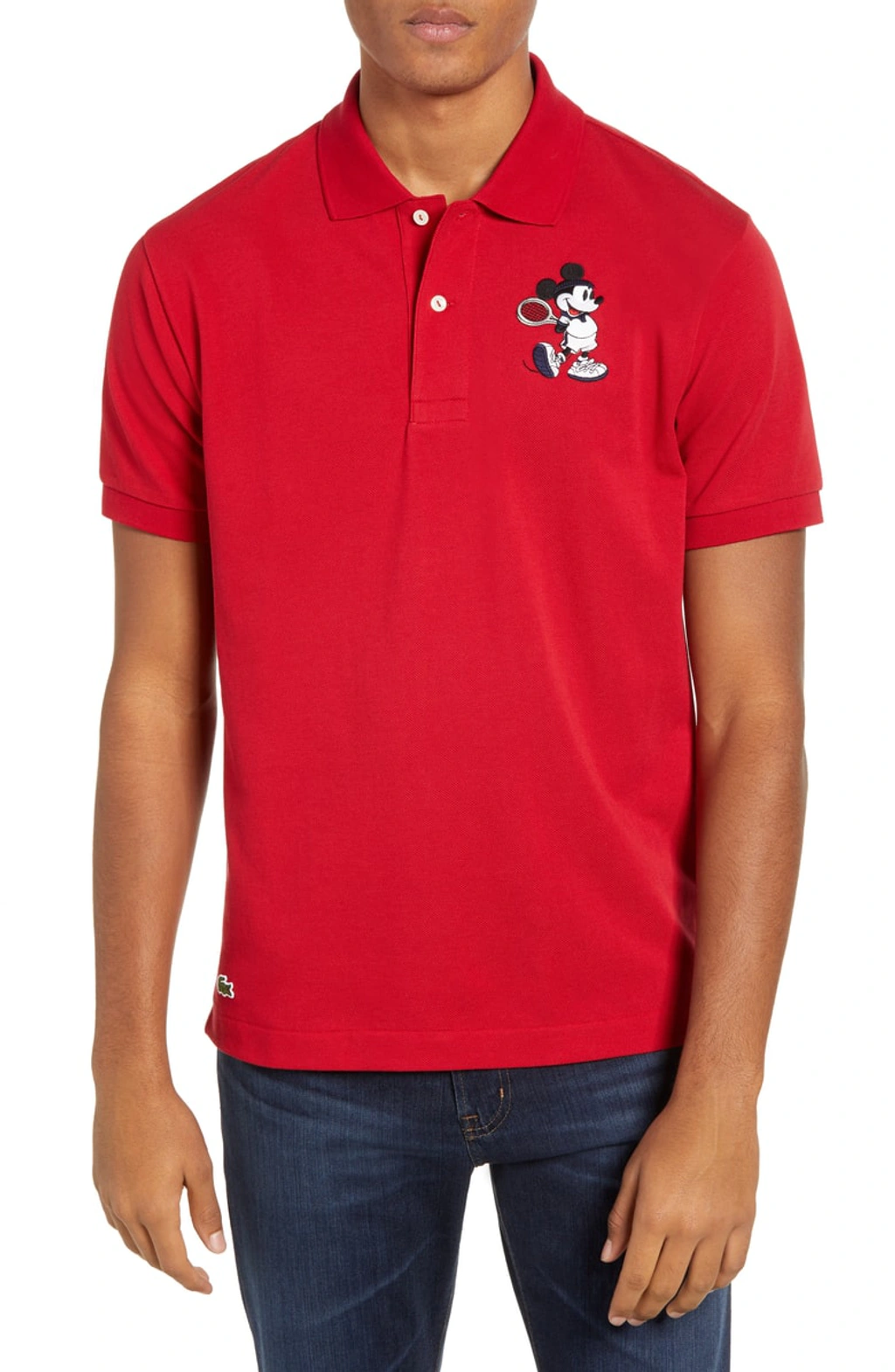 Lacoste mickey mouse polo shirt online