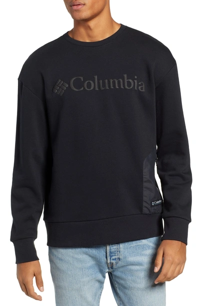 Shop Columbia Bugasweat Crewneck Sweatshirt In Black