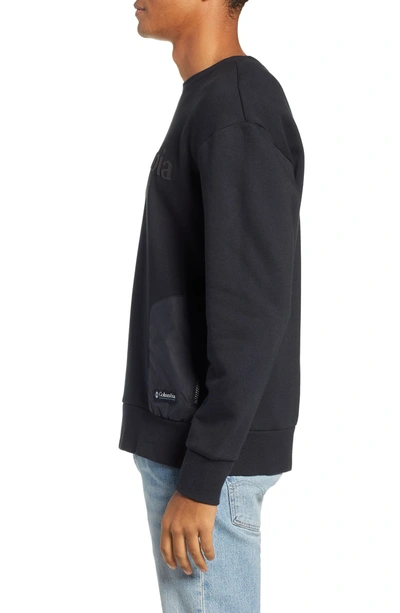 Shop Columbia Bugasweat Crewneck Sweatshirt In Black