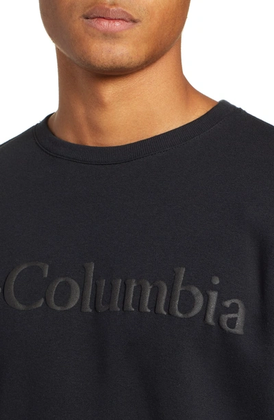 Shop Columbia Bugasweat Crewneck Sweatshirt In Black