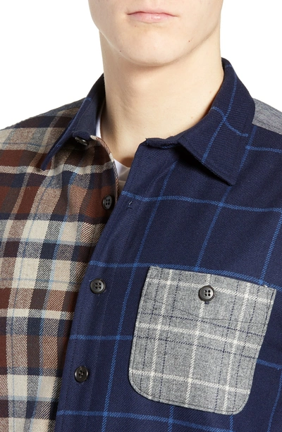 Shop Pendleton Pattern Block Wool Sport Shirt In Mix It Up