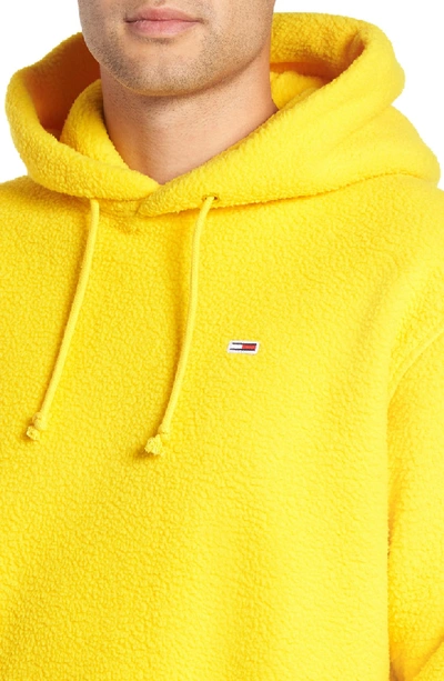 Tommy Jeans Tjm Tommy Classics Polar Hoodie In Spectra Yellow