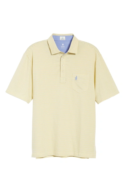 Shop Johnnie-o Cliffs Classic Fit Stripe Polo In Canary