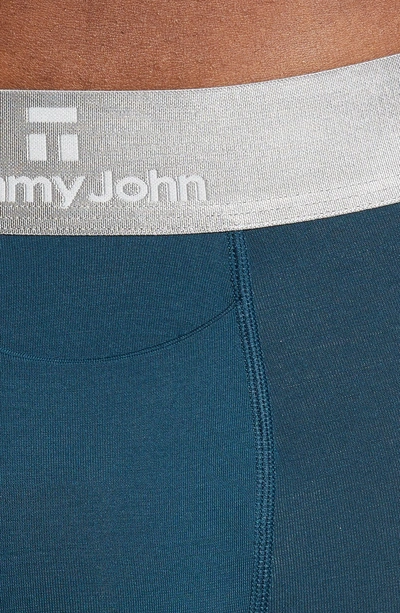 Shop Tommy John Second Skin Titanium Trunks In Reflecting Pond