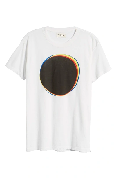 Shop Vestige Retro Circle Graphic T-shirt In White