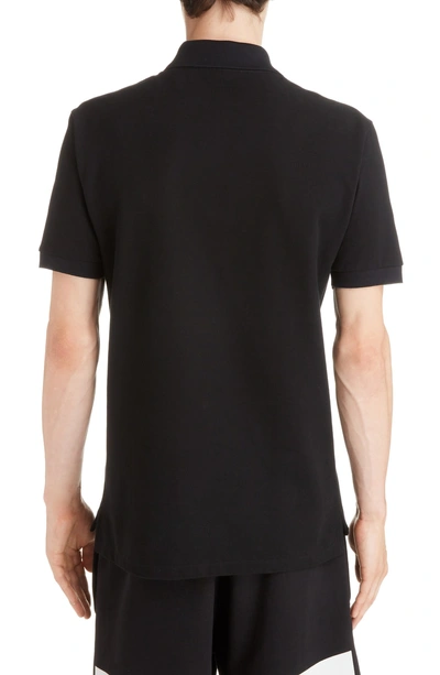 Shop Givenchy Upside Down Logo Pique Polo In Black