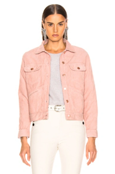 Shop Isabel Marant Étoile Isabel Marant Etoile Foftya Corduroy Jacket In Pink. In Light Pink
