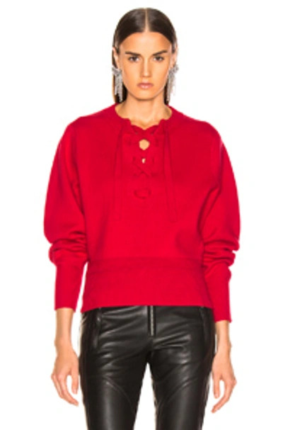 Shop Isabel Marant Étoile Isabel Marant Etoile Kaylyn Sweater In Red