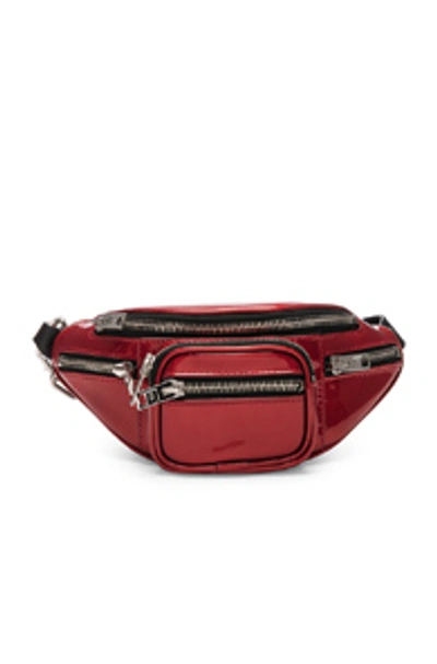 Shop Alexander Wang Attica Patent Mini Fanny Pack In Red.