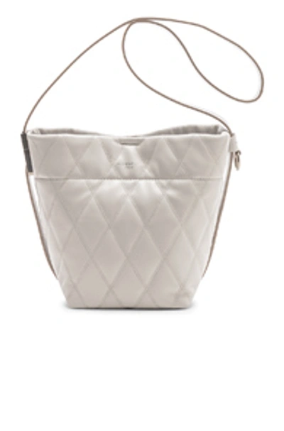 Shop Givenchy Mini Gv Convertible Bucket Bag In White