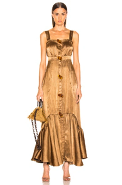 Shop Atoir Strung Up Dress In Bronze