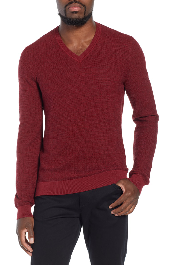 hugo slim fit v-neck sweater