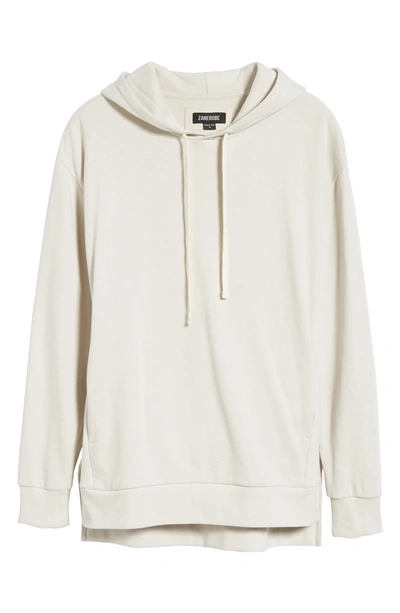 Shop Zanerobe Flintlock Longline Hoodie In Shell