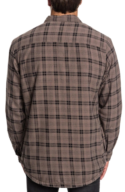Shop Quiksilver Ikura Lined Flannel Shirt In Falcon Printed Check