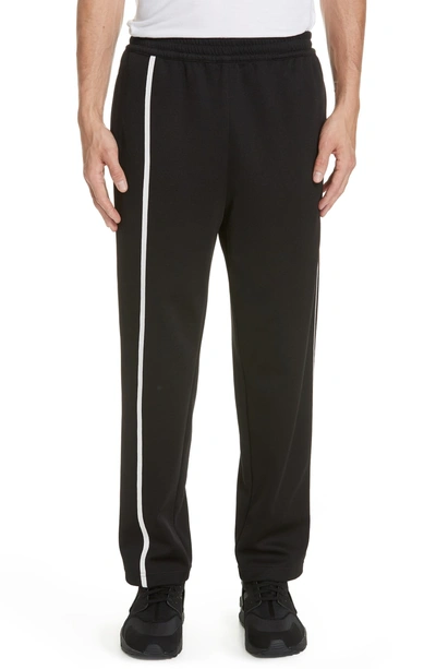 Men's Sport Striped Track Pants In Black