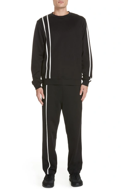 Shop Helmut Lang Sport Stripe Sweatpants In Black And White