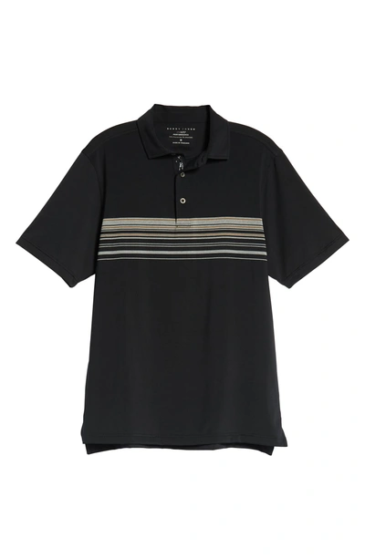 Shop Bobby Jones Xh20 Gable Stripe Jersey Polo In Black