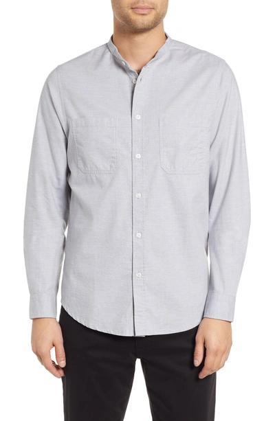 Shop Hope Rick Regular Fit Solid Sport Shirt In Grey Melange